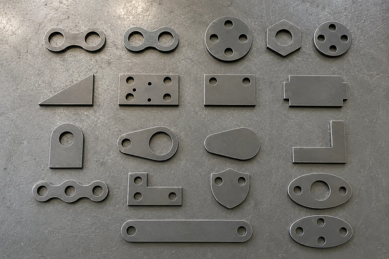 Acoples reales cortados en metal
